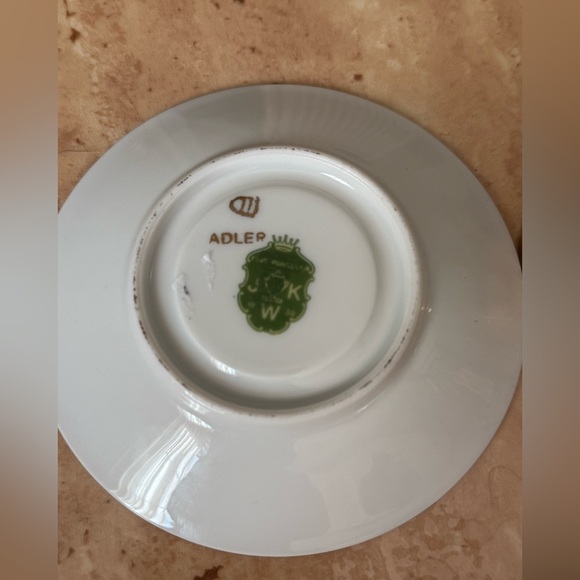 Adler Fragonard Love Story Gold Filigree Small Cup and Saucer - Picture 5 of 9